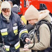 Próbna ewakuacja. Cała akcja przebiegała bardzo sprawnie